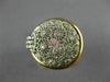 ESTATE EXTRA LARGE .46CT DIAMOND 18K WHITE & ROSE GOLD 3D DOME SHAPE FLOWER RING