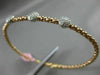 ESTATE .35CT DIAMOND 14KT WHITE & ROSE GOLD PAST PRESENT FUTURE BANGLE BRACELET