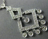ESTATE .51CT DIAMOND 14KT WHITE GOLD PAVE FILIGREE MILGRAIN CHANDELIER NECKLACE