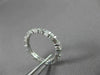 ANTIQUE 1.43CT BAGUETTE & ROUND DIAMOND 14KT WHITE GOLD ETERNITY RING 3mm #20970