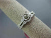 ESTATE .44CT DIAMOND 18K WHITE GOLD SEMI ETERNITY SEMI MOUNT ENGAGEMENT RING SET
