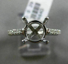 ESTATE .29CT DIAMOND 14KT WHITE GOLD 4 PRONG SEMI MOUNT CLASSIC ENGAGEMENT RING