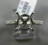 ESTATE .29CT DIAMOND 14KT WHITE GOLD 4 PRONG SEMI MOUNT CLASSIC ENGAGEMENT RING