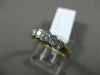 ESTATE .75CT DIAMOND 14KT WHITE & YELLOW GOLD 5 STONE GRADUATING SEMI BEZEL RING