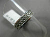 ESTATE WIDE .52CT DIAMOND 14KT WHITE GOLD 2 ROW CLASSIC WEDDING ANNIVERSARY RING