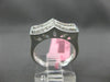 ESTATE WIDE .87CT DIAMOND 18KT WHITE GOLD 3D TWO ROW MILGRAIN ANNIVERSARY RING