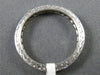 ANTIQUE .58CT DIAMOND 14KT WHITE GOLD MILGRAIN ETERNITY ANNIVERSARY RING #19869