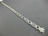 ESTATE WIDE .96CT DIAMOND 14KT WHITE GOLD CLASSIC CIRCLE OF LIFE TENNIS BRACELET