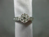 ESTATE WIDE .90CT DIAMOND 14KT WHITE GOLD FLOWER FRIENDSHIP PROMISE RING #22298