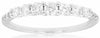 ESTATE .50CT DIAMOND 14K WHITE GOLD 7 STONE PRONG SEMI ETERNITY ANNIVERSARY RING