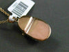 ESTATE .43CT DIAMOND 14KT WHITE & ROSE GOLD BABY SHOE FLOATING PENDANT & CHAIN