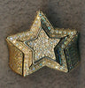 ESTATE EXTRA LARGE 2.68CT DIAMOND 14KT YELLOW GOLD MULTI STAR FUN RING