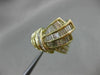 ESTATE WIDE 2.50CT BAGUETTE DIAMOND 18KT YELLOW GOLD WAVE MULTI ROW RING #21187