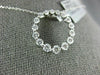 .87CT DIAMOND 18K WHITE GOLD 3D ROUND SHARE PRONG CIRCLE OF LIFE JOURNEY PENDANT