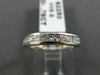 ESTATE .78CT DIAMOND 14KT WHITE GOLD 3D CLASSIC CHANNEL WEDDING RING BAND #1338
