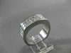 ESTATE LARGE 5.04CT PRINCESS CUT DIAMOND 18K WHITE GOLD ANNIVERSARY RING #20596
