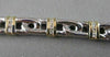 ESTATE WIDE 8mm 14KT TWO TONE 1.0CTW DIAMOND BRACELET