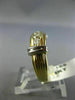 ESTATE WIDE .40CT DIAMOND 14K WHITE & YELLOW GOLD 5 STONE ANNIVERSARY RING #2155