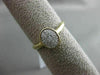 ESTATE WIDE .15CT ROUND DIAMOND 14KT YELLOW GOLD 3D OVAL CLASSIC PAVE LOVE RING