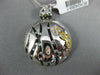 .84CT WHITE & FANCY YELLOW DIAMOND & ENAMEL 18K TRI COLOR GOLD 3D FLOWER PENDANT