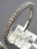 .15CT DIAMOND 18K WHITE GOLD 3D CLASSIC ROUND 2MM SEMI ETERNITY ANNIVERSARY RING