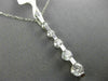 ESTATE 1.40CT DIAMOND 14KT WHITE GOLD 3D ETOILE FIVE  STONE JOURNEY LOVE PENDANT