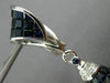 ESTATE LARGE 34.30CT DIAMOND & AAA SAPPHIRE 18KT WHITE GOLD 3D HANGING EARRINGS