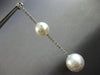 EXTRA LARGE 2.3CT DIAMOND & AAA SOUTH SEA PEARL 14KT WHITE GOLD ETOILE EARRINGS