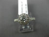 ESTATE .95CT ROUND DIAMOND 14KT WHITE GOLD CLASSIC 4 PRONG HALO ENGAGEMENT RING