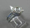 ESTATE .25CT OLD MINE DIAMOND 18KT WHITE GOLD FILIGREE MILGRAIN ENGAGEMENT RING