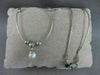 ESTATE 7MM SOUTH SEA PEARL 14K WHITE GOLD HEART NECKLACE 16.50" INCH ITALY 21700