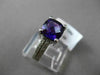 ESTATE 2.21CTW DIAMOND & AAA AMETHYST 14KT WHITE GOLD DOUBLE ROW ENGAGEMENT RING
