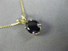 ESTATE 1.35CT AAA PURPLE SAPPHIRE 14KT YELLOW GOLD OVAL FLOATING PENDANT #26239