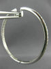 ESTATE .80CT DIAMOND 14KT WHITE GOLD 3D CLASSIC HOOP INSIDE OUT EARRINGS #19467