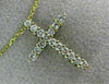 ESTATE .40CT DIAMOND 14KT YELLOW GOLD CLASSIC FLOATING CROSS PENDANT #21625