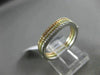 ESTATE WIDE .26CT DIAMOND 14KT WHITE YELLOW ROSE GOLD 3 WAVE STACKABLE LOVE RING