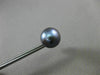 ESTATE AAA TAHITIAN GREY PEARL 14KT YELLOW GOLD 10mm FLORAL STUD EARRINGS #25130