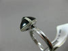 ESTATE WIDE .42CT ROUND DIAMOND & ONYX 14KT WHITE GOLD 3D SQUARE DOME SHAPE RING