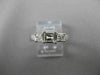 ESTATE .36CT DIAMOND 14KT WHITE GOLD 3 STONE SEMI MOUNT ENGAGEMENT RING #18608