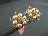 ESTATE LARGE .62CT CHOCOLATE FANCY DIAMOND & PEARL 18KT TWO TONE GOLD EARRINGS