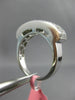 ESTATE 1.14CT PRINCESS DIAMOND 18KT WHITE GOLD 3 ROW INVISIBLE ANNIVERSARY RING