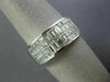 ESTATE WIDE 2.08CT DIAMOND 18KT WHITE GOLD 3D INVISIBLE ANNIVERSARY RING #26176