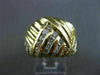 ESTATE LARGE 1.23CT ROUND DIAMOND 18KT YELLOW GOLD PYRAMID COCKTAIL RING #6349