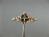 ESTATE .85CT DIAMOND & AAA CUSHION CUT MORGANITE 14K WHITE GOLD 3D FUN LOVE RING