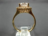 ESTATE LARGE 2.96CT DIAMOND & AAA MORGANITE 14KT ROSE GOLD OVAL ENGAGEMENT RING