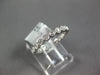 ESTATE .47CT DIAMOND 18KT WHITE GOLD 3D ROUND FILIGREE ETERNITY ANNIVERSARY RING