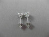 ESTATE 1.40CT ROUND DIAMOND 14K WHITE GOLD 4 PRONG SCREW BACK EARRINGS 5mm #2239