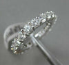 ESTATE 2.62CT DIAMOND 14KT WHITE GOLD CLASSIC SHARED PRONG ETERNITY WEDDING RING