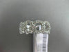 ESTATE .75CT DIAMOND 14K WHITE GOLD OPEN CIRCLE OF LIFE WEDDING ANNIVERSARY RING