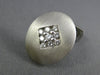 ESTATE LARGE .90CT DIAMOND 14KT WHITE GOLD 3D CLASSIC OVAL SHAPE CUFFLINKS #987